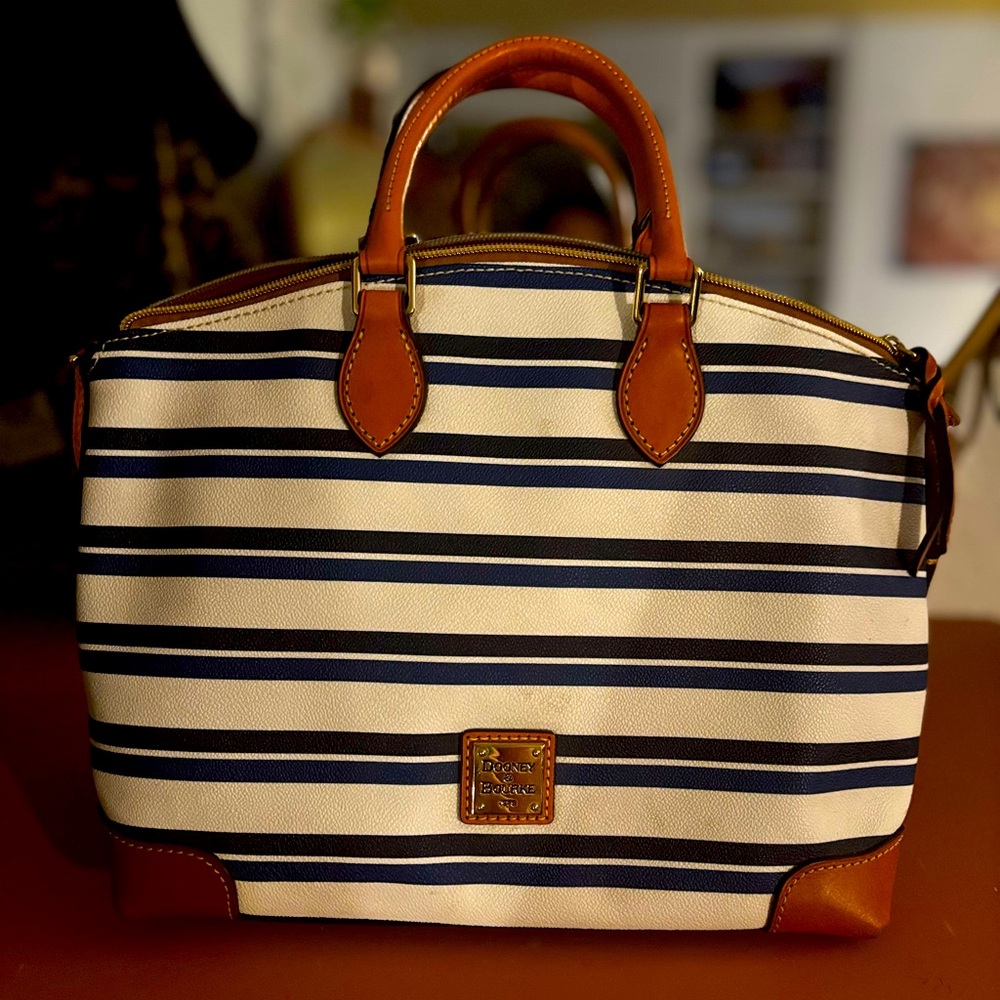 Dooney & Bourke Double Striped Dome Satchel